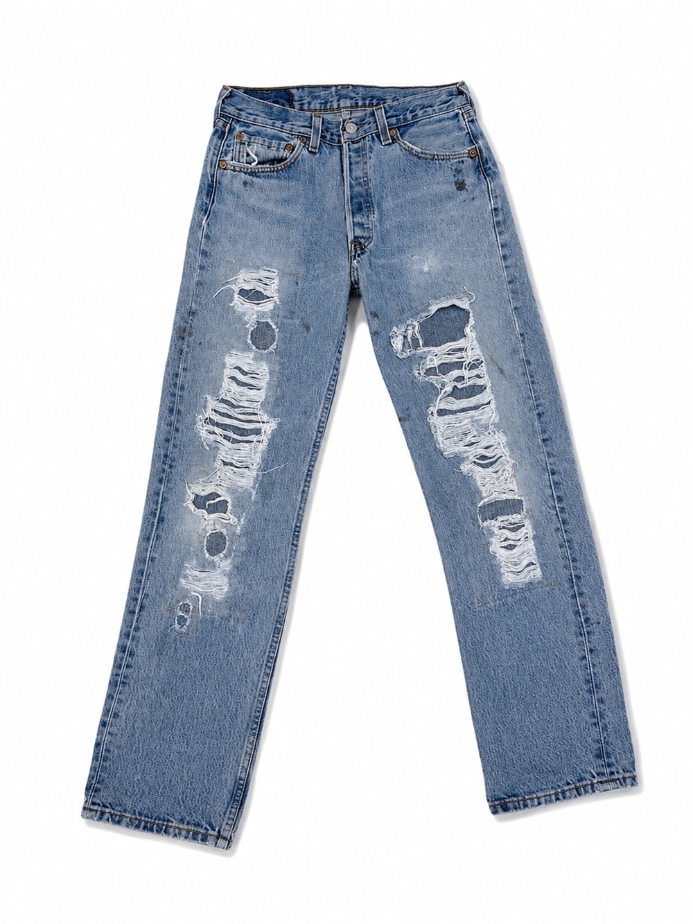 Vintage Levi’s 501 Distressed Jeans W29 L30 One of a Kind Denim